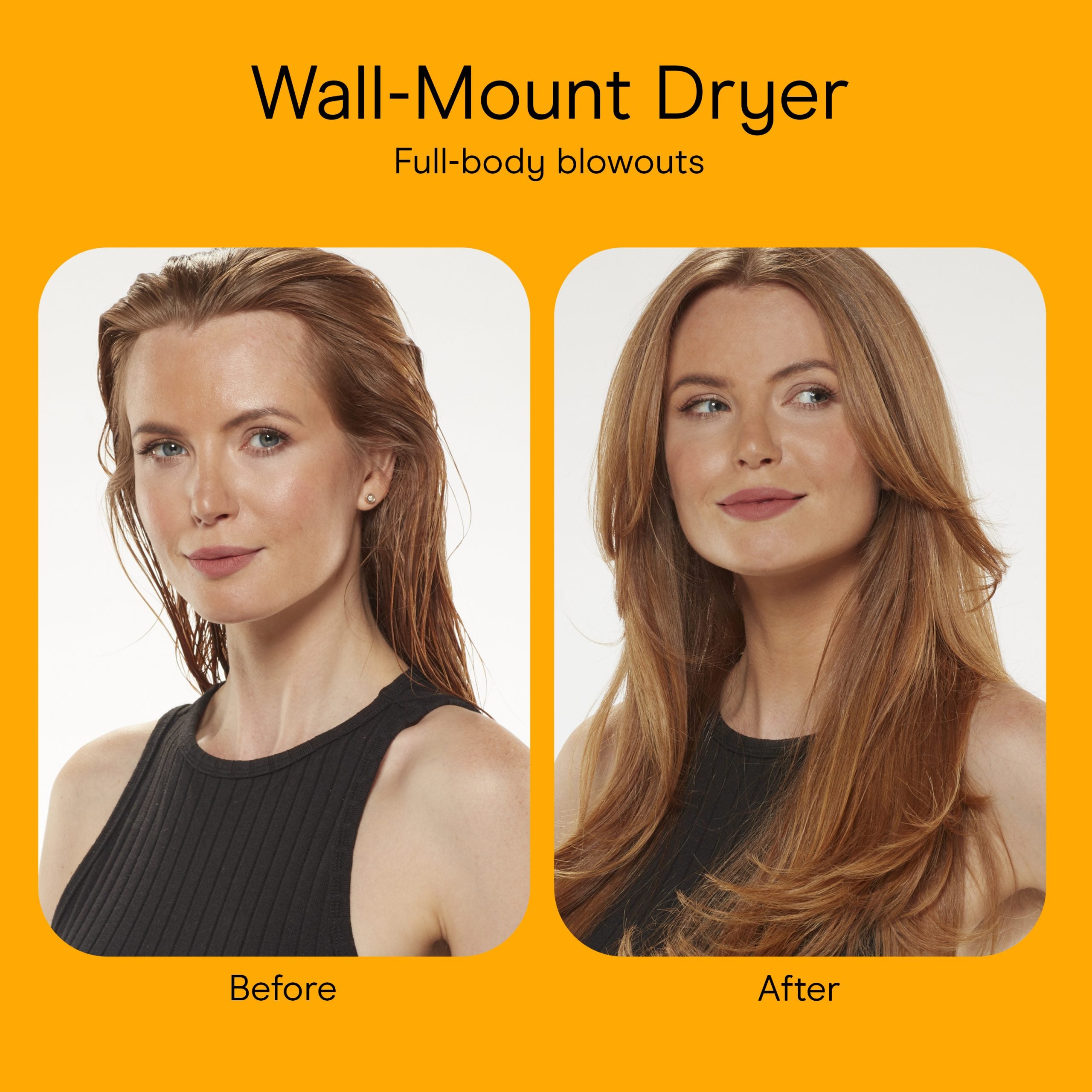 Wall-Mount Hair Dryer with LED Night Light