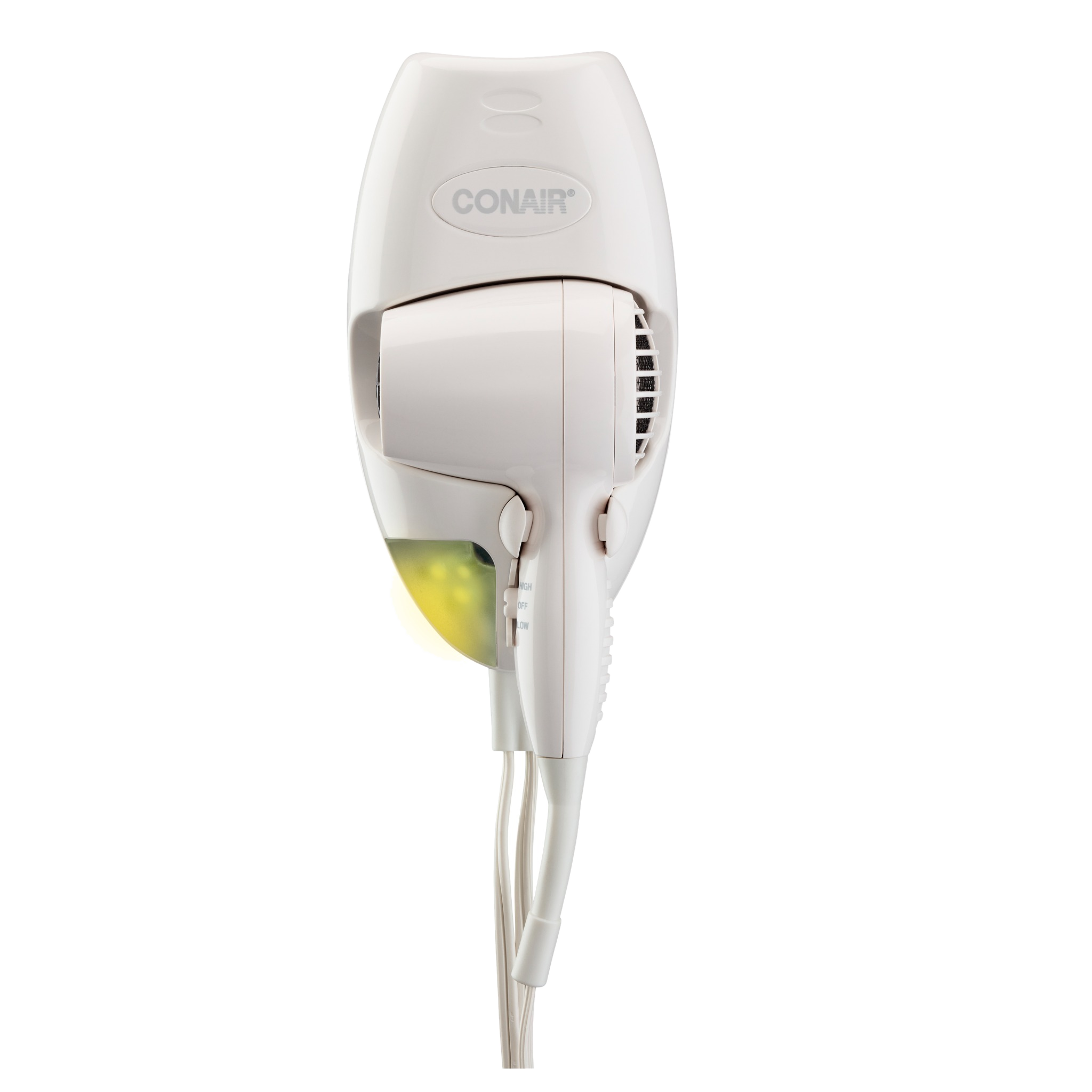 Wall-Mount Hair Dryer with LED Night Light