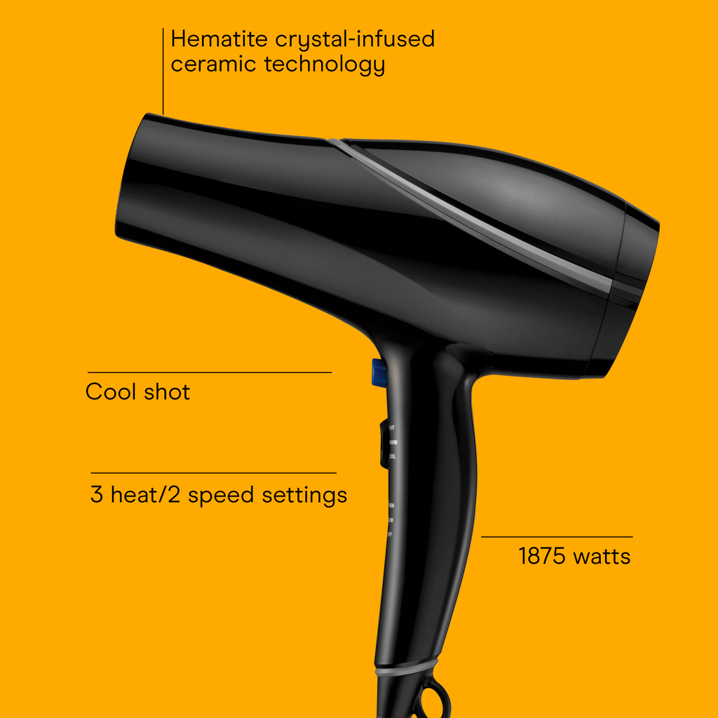 Style & Shine Natural Crystal Collection Hair Dryer