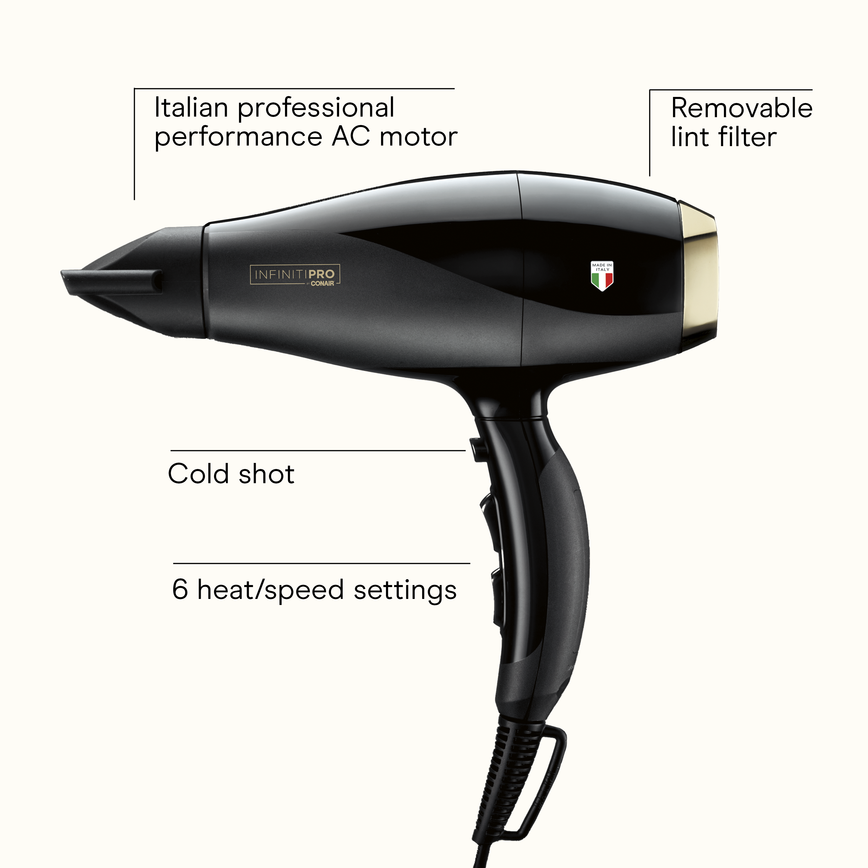 Italian Performance ArteBella&trade; Hair Dryer