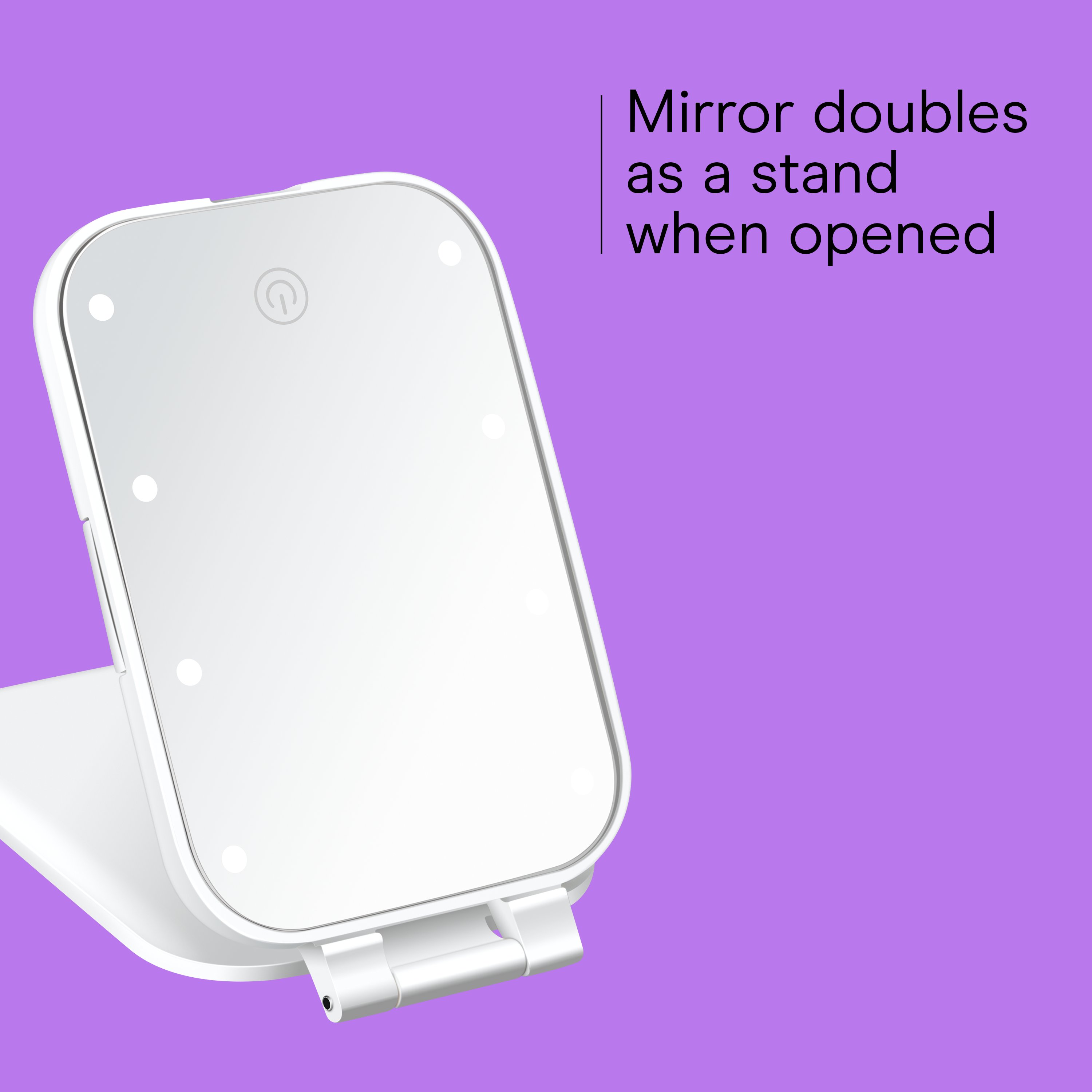 LED-Lighted Compact Mirror
