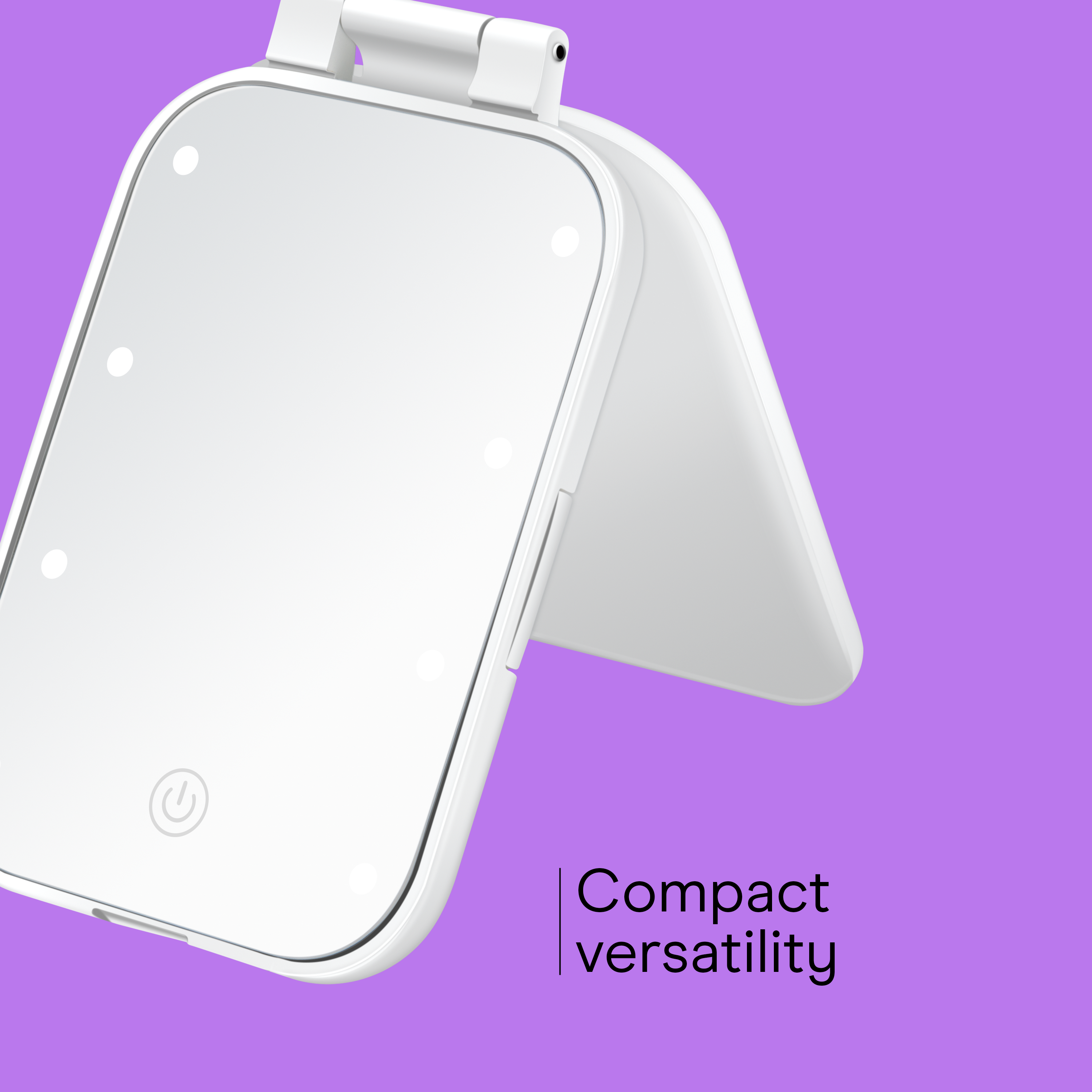 LED-Lighted Compact Mirror