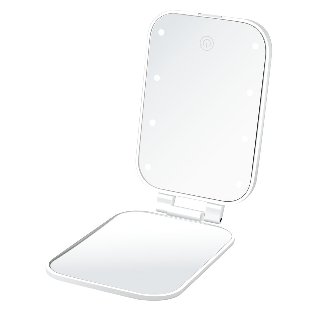 LED-Lighted Compact Mirror