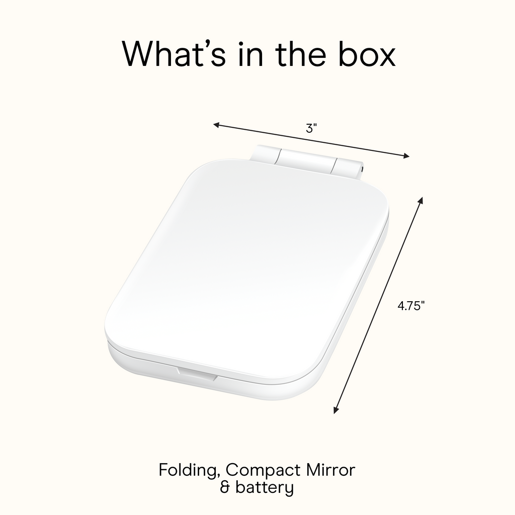 LED-Lighted Compact Mirror