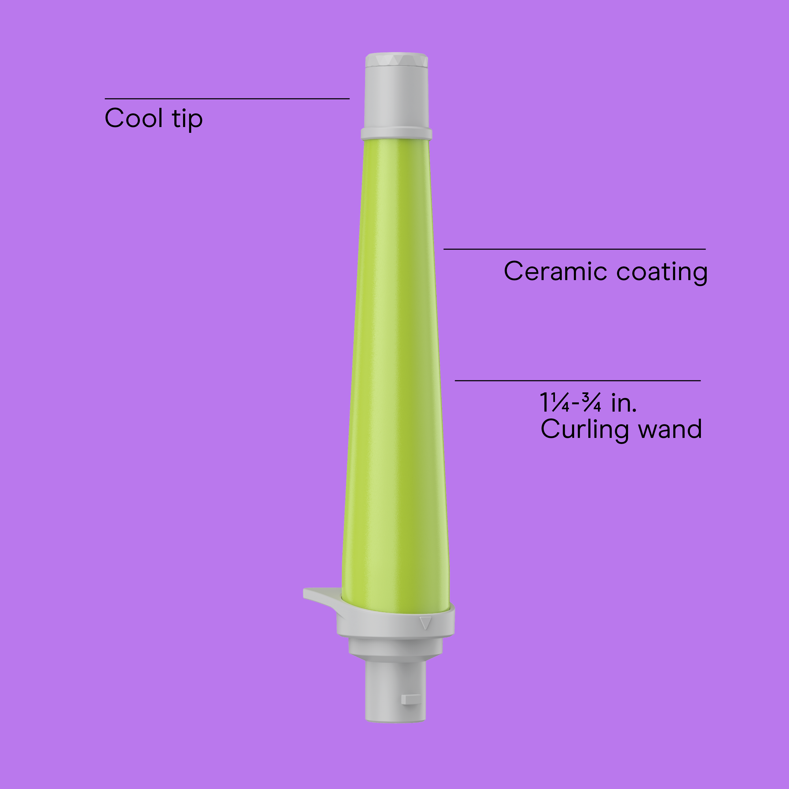 1&frac14;"&ndash;&frac34;" Tapered Wand Attachment