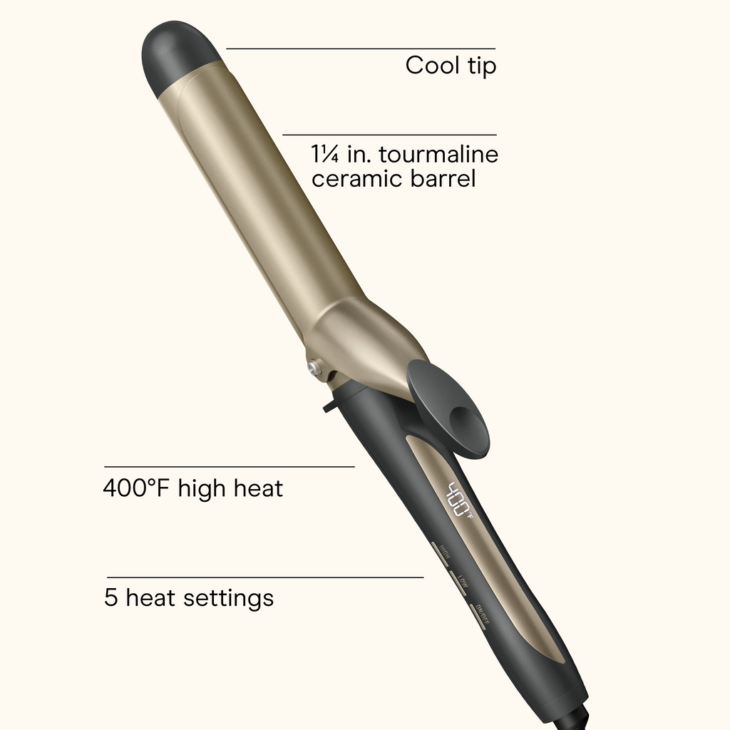1&frac14;" Tourmaline Ceramic Curling Iron