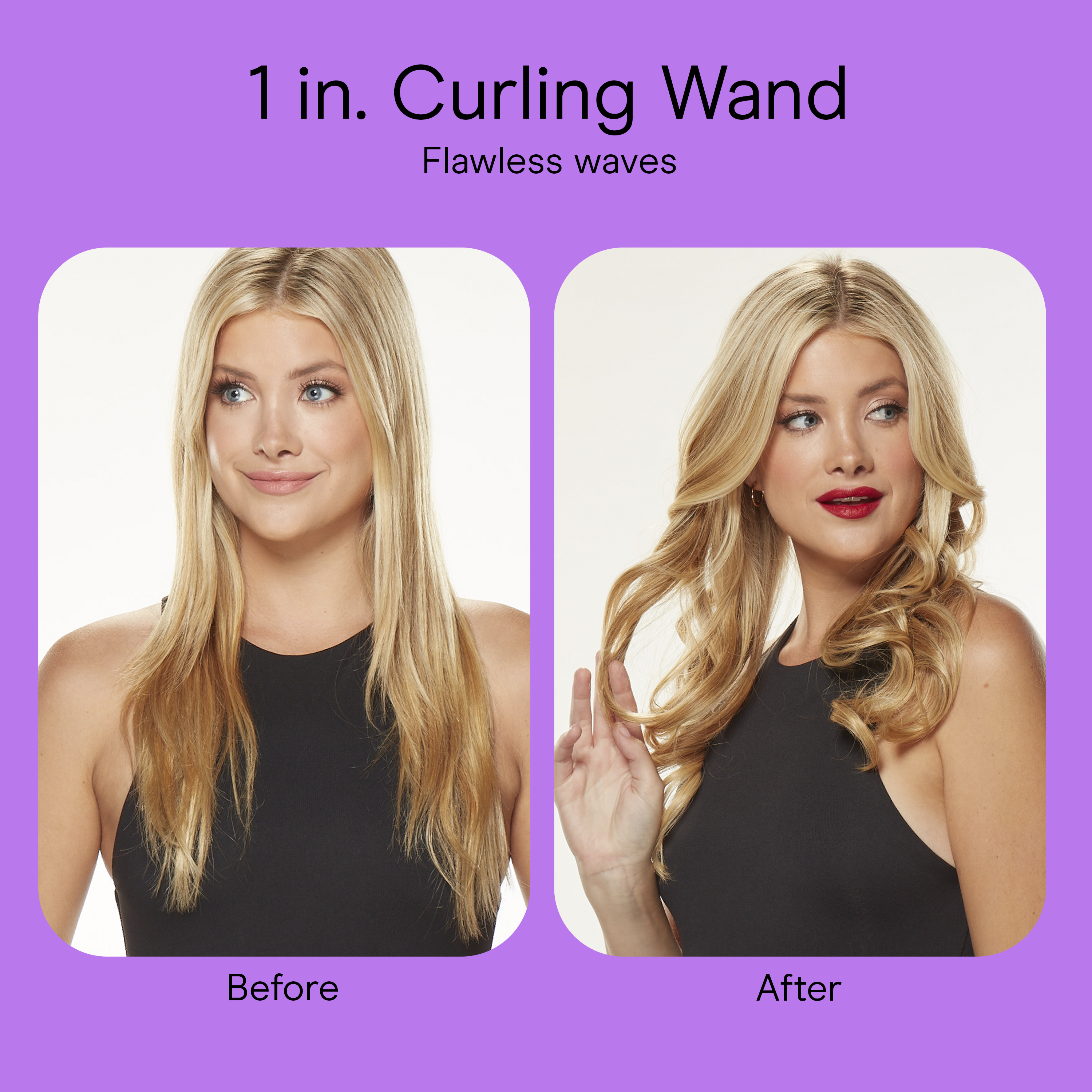 1" Tourmaline Ceramic Curling Wand