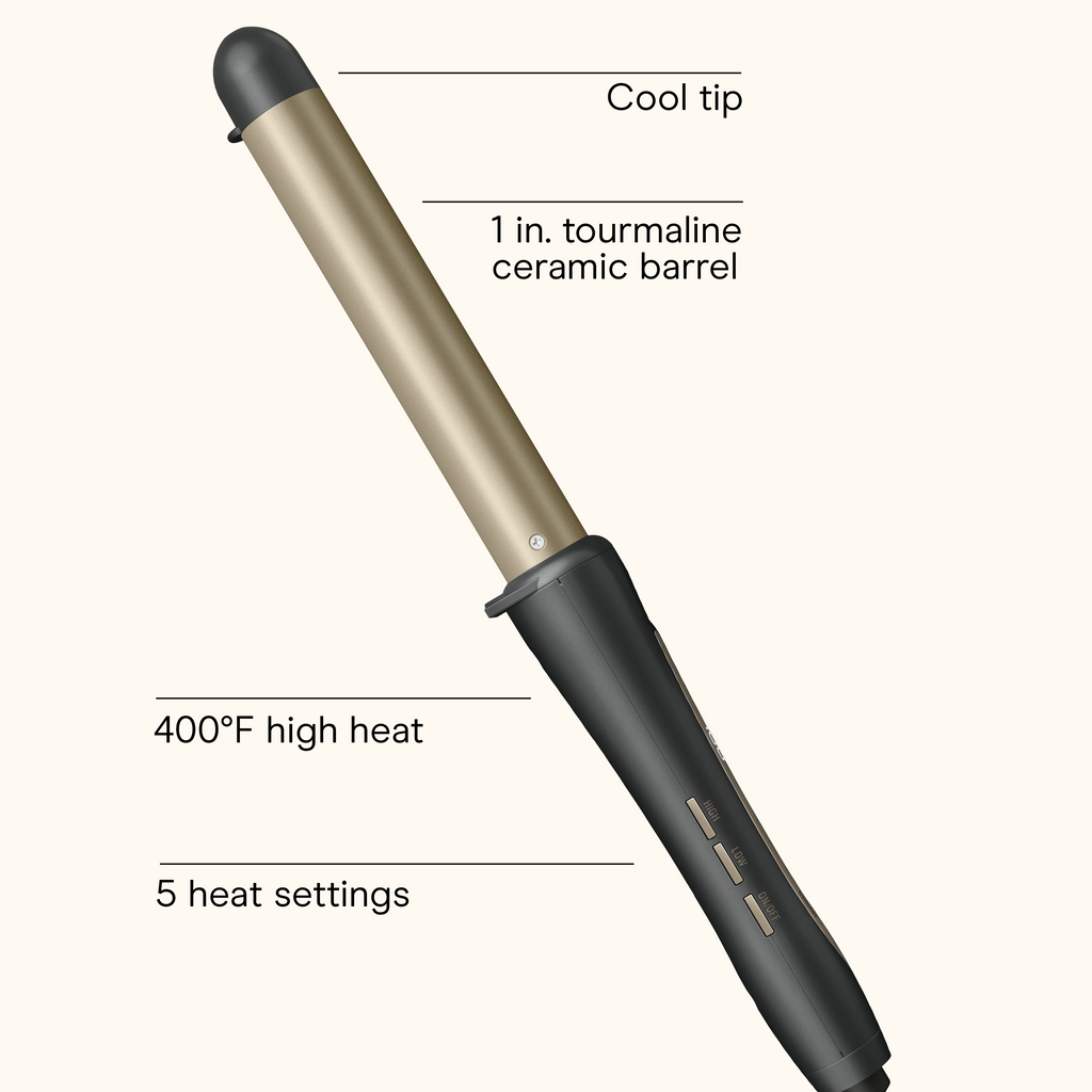 1" Tourmaline Ceramic Curling Wand
