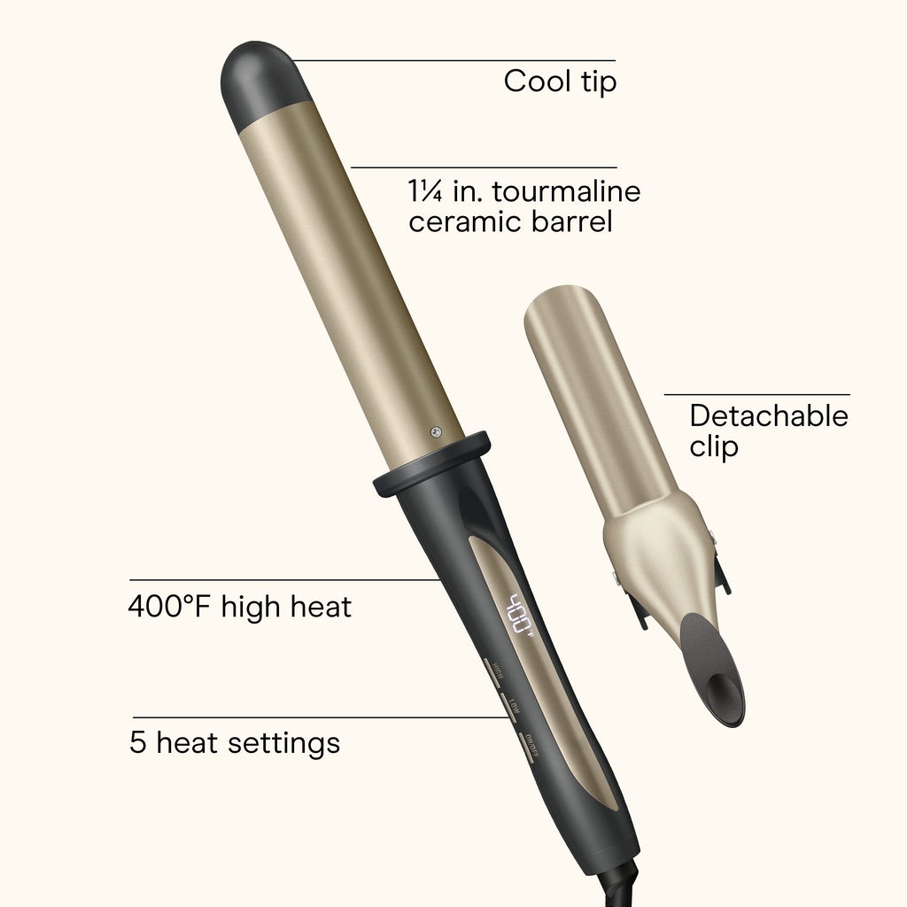 1&frac14;" Tourmaline Ceramic Curling Wand