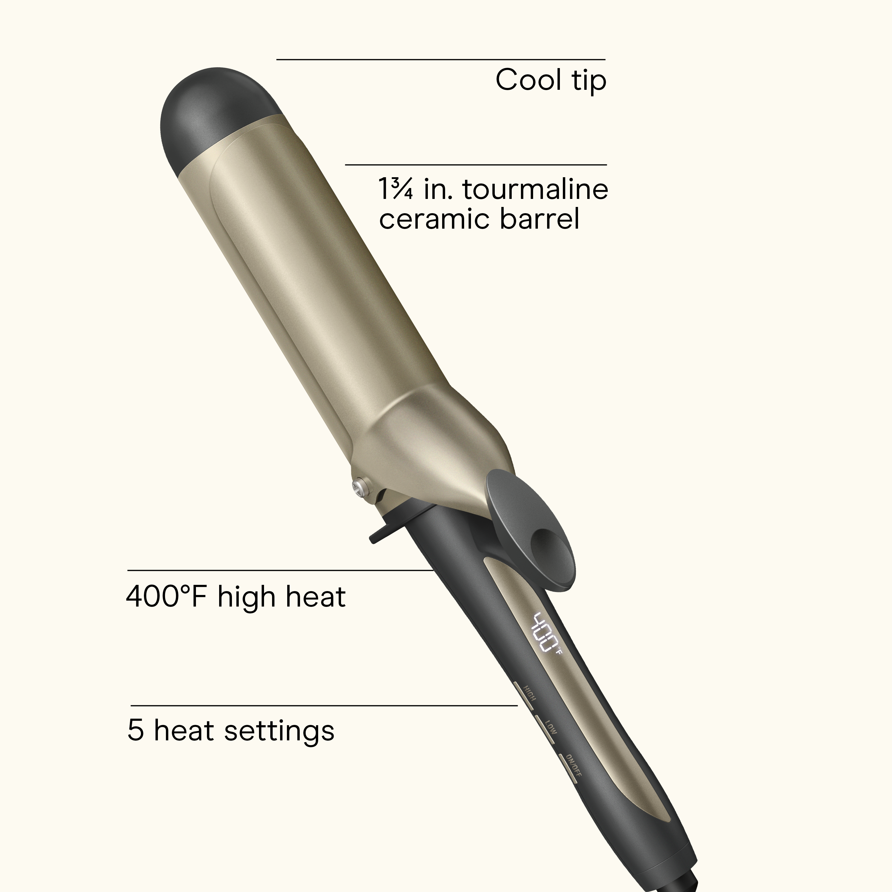 INFINITI PRO CONAIR 1&frac34;" Tourmaline Ceramic Curling Iron