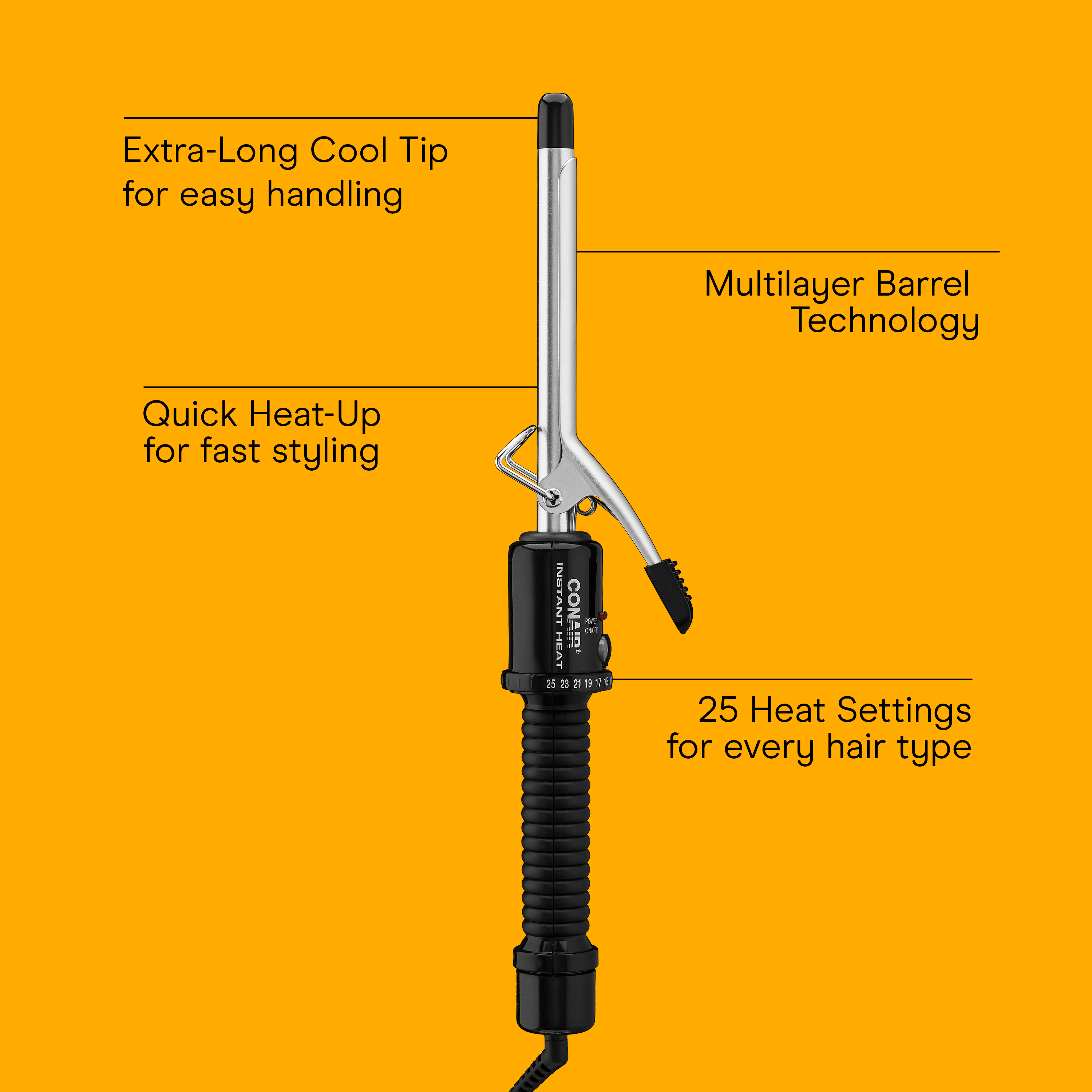 Conair® Instant Heat &frac12;-inch Curling Iron