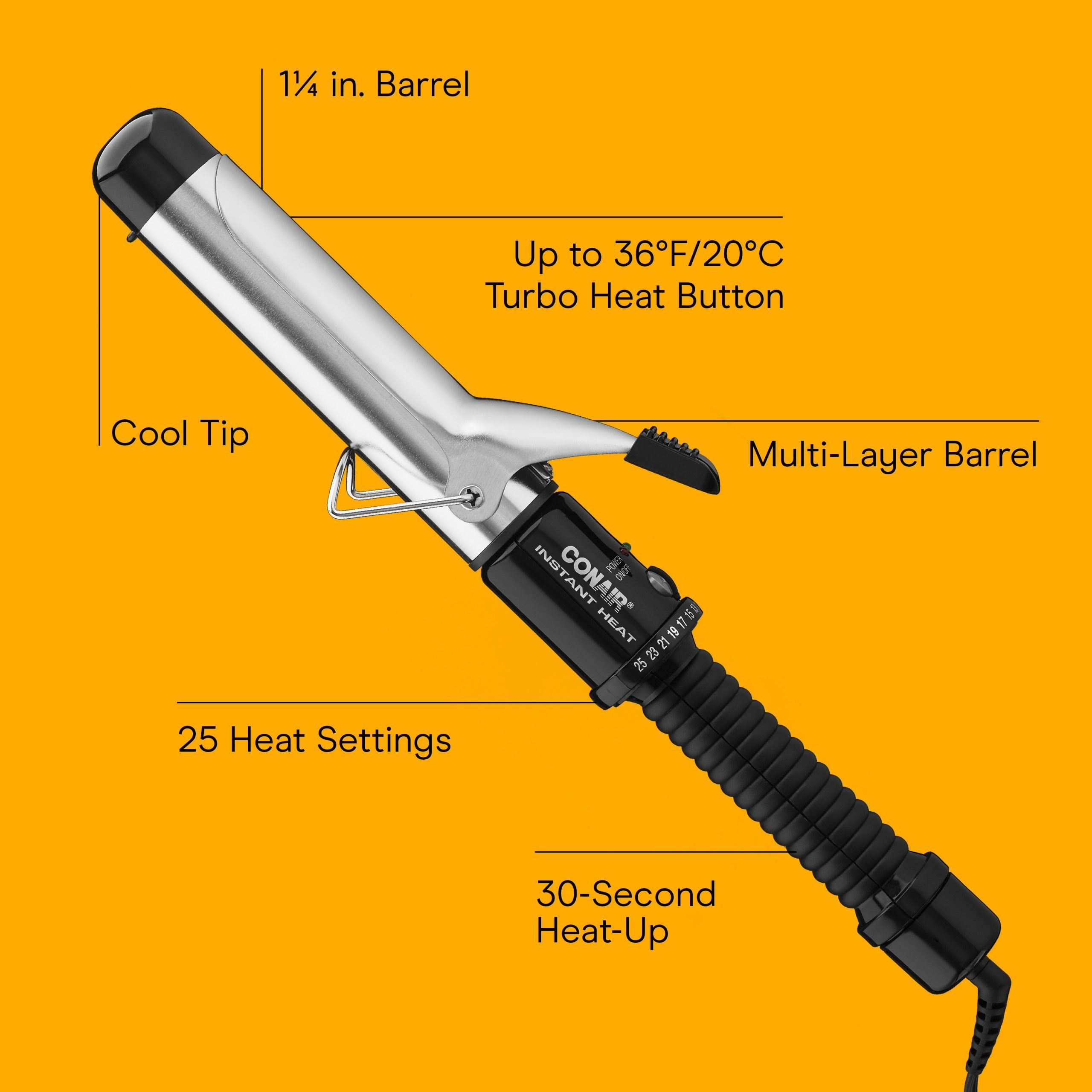 Instant Heat 1&frac14;-inch Curling Iron