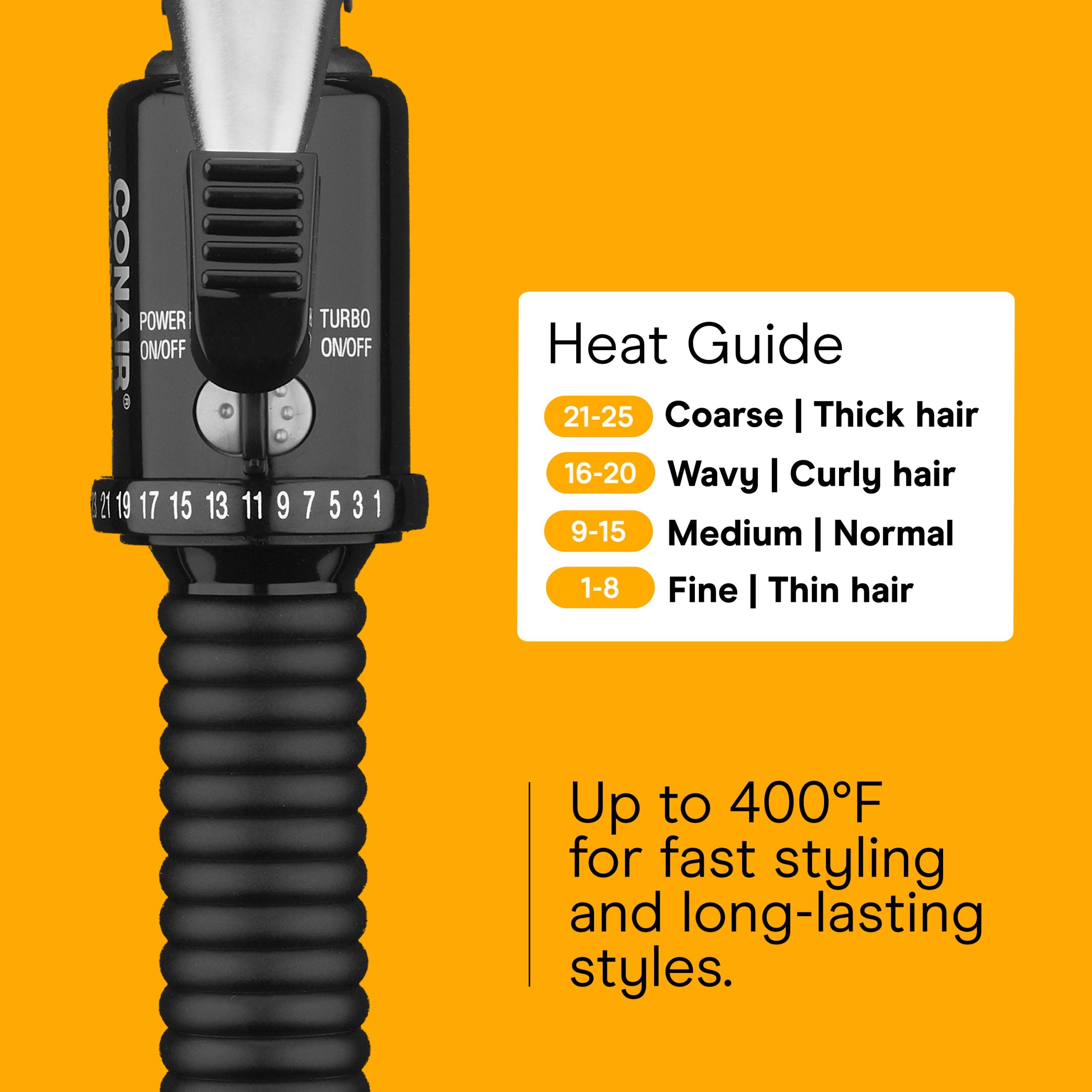 Instant Heat 1-inch Curling Iron