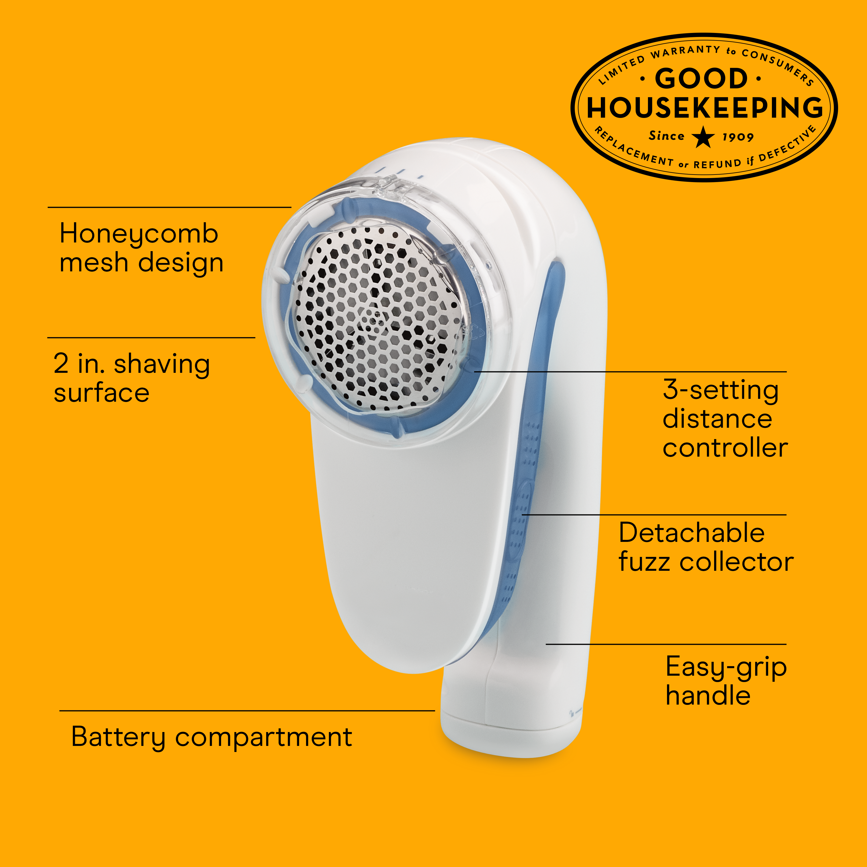 Battery-Operated Fabric Shaver
