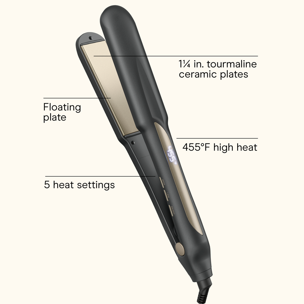 1&frac14;" Tourmaline Ceramic Flat Iron