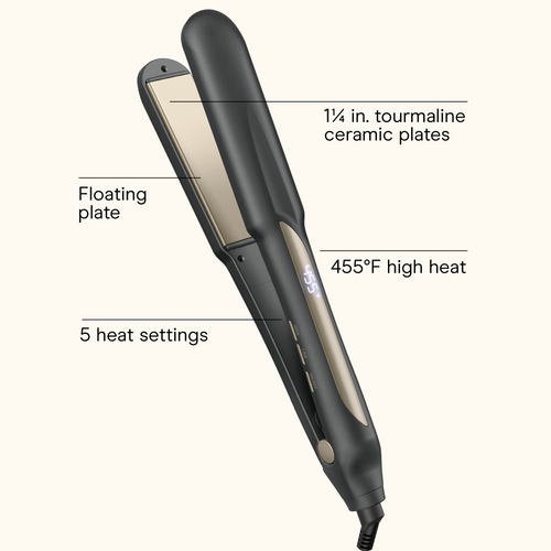 1&frac14;" Tourmaline Ceramic Flat Iron