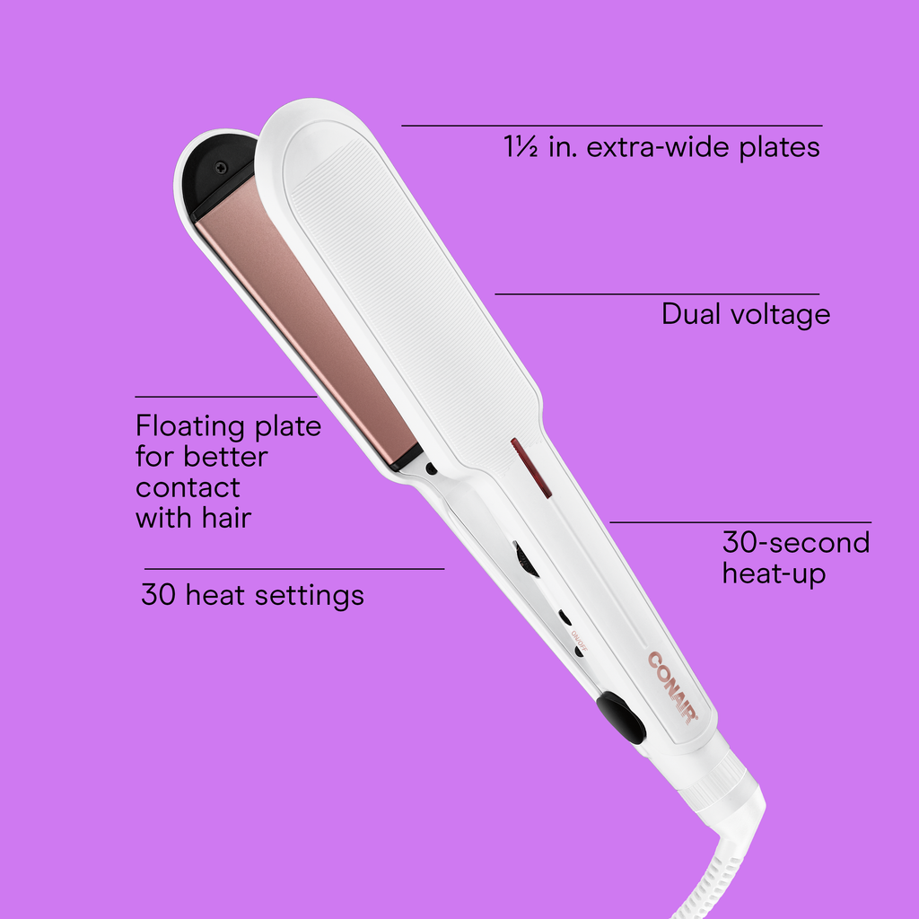 1-inch Rose Gold Ceramic Flat Iron