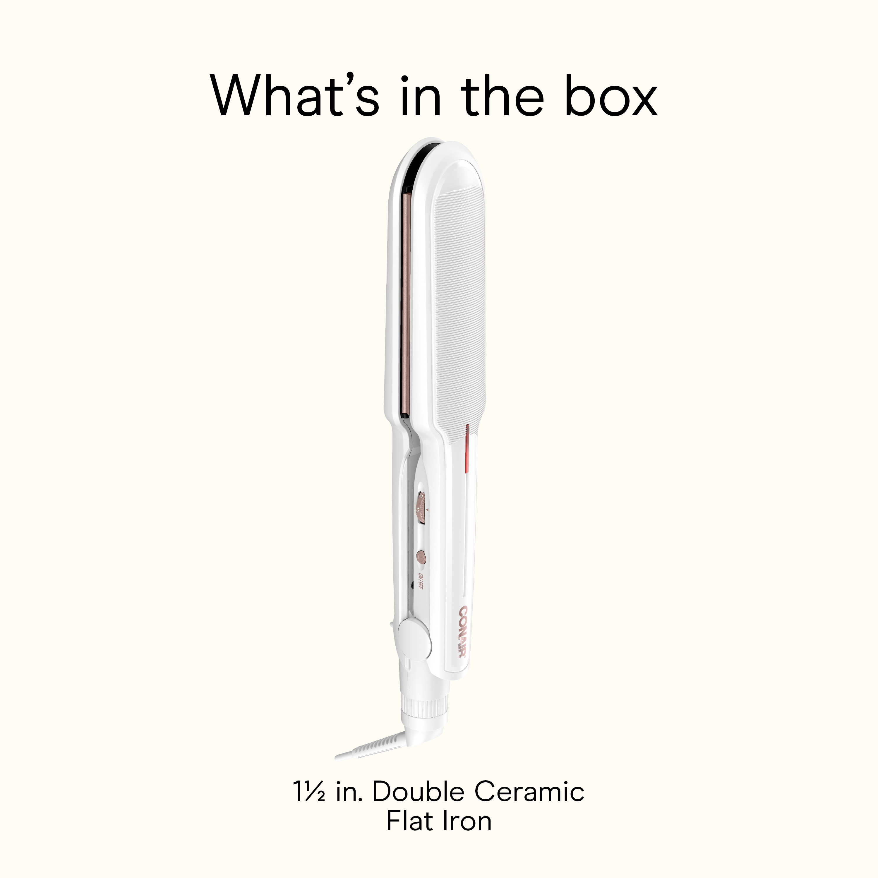 1-inch Rose Gold Ceramic Flat Iron