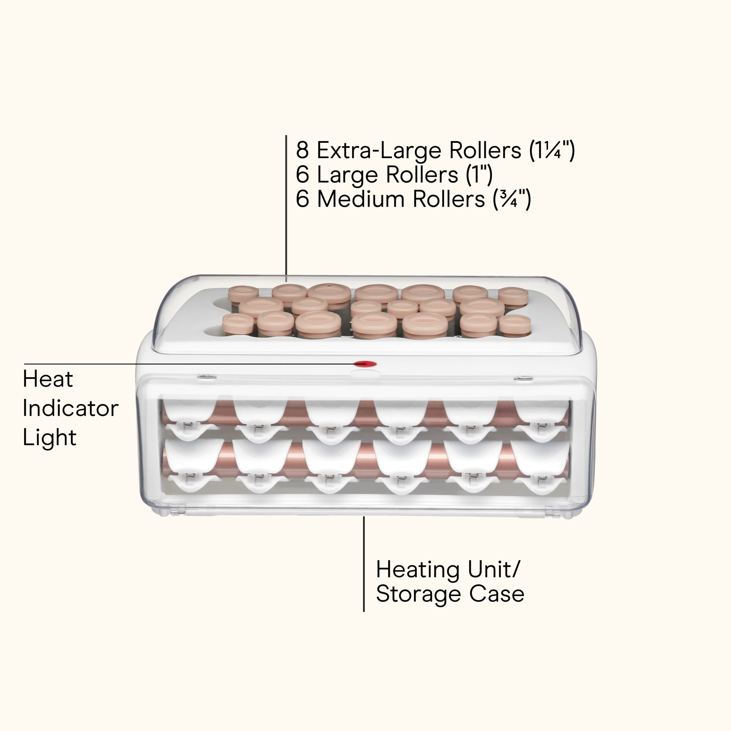 Ceramic Flocked Hot Rollers