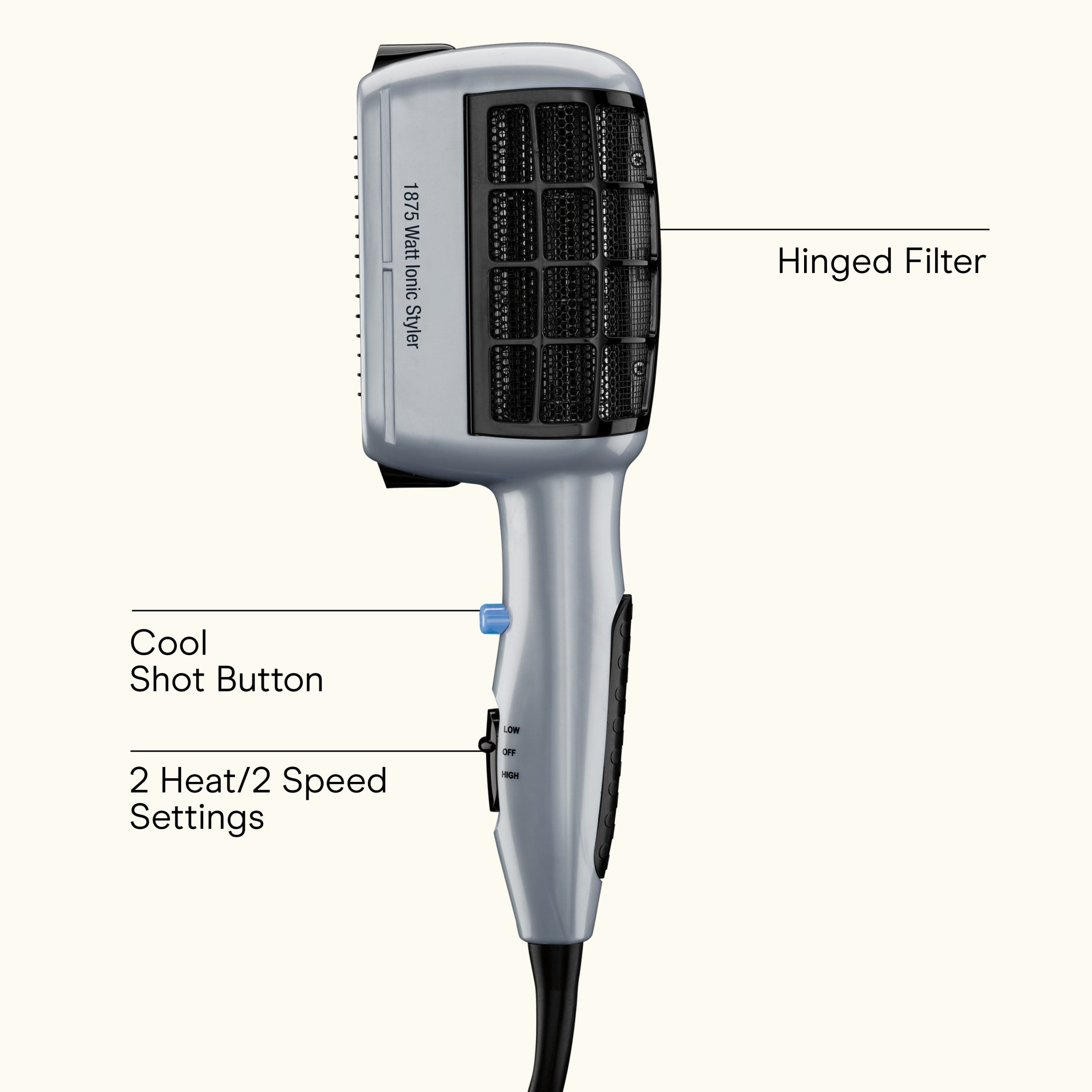 3-in-1 Styling Ionic Hair Dryer
