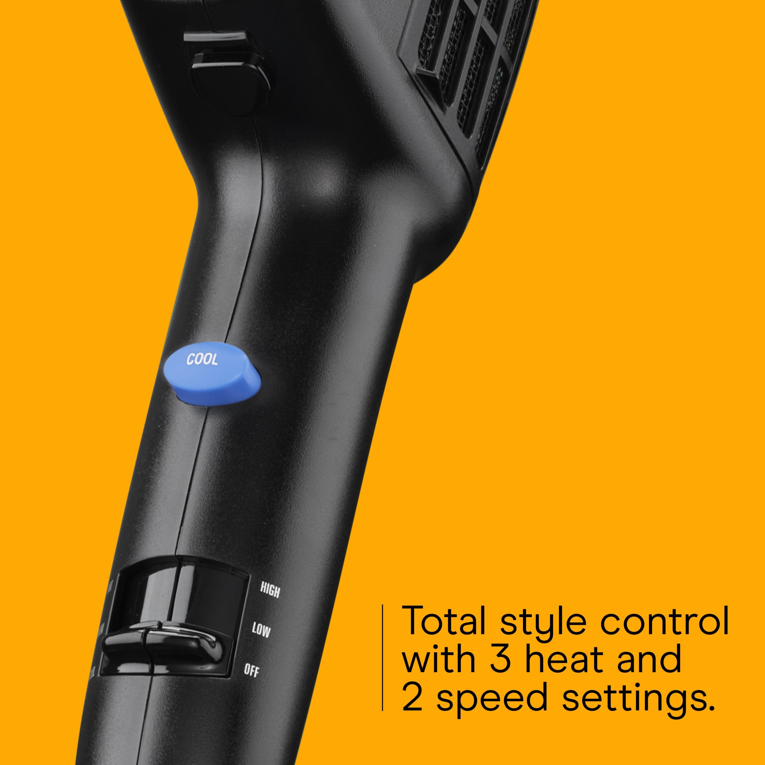 Detangle, Straighten & Volumize, 3-in-1 Ceramic Styling Hair Dryer