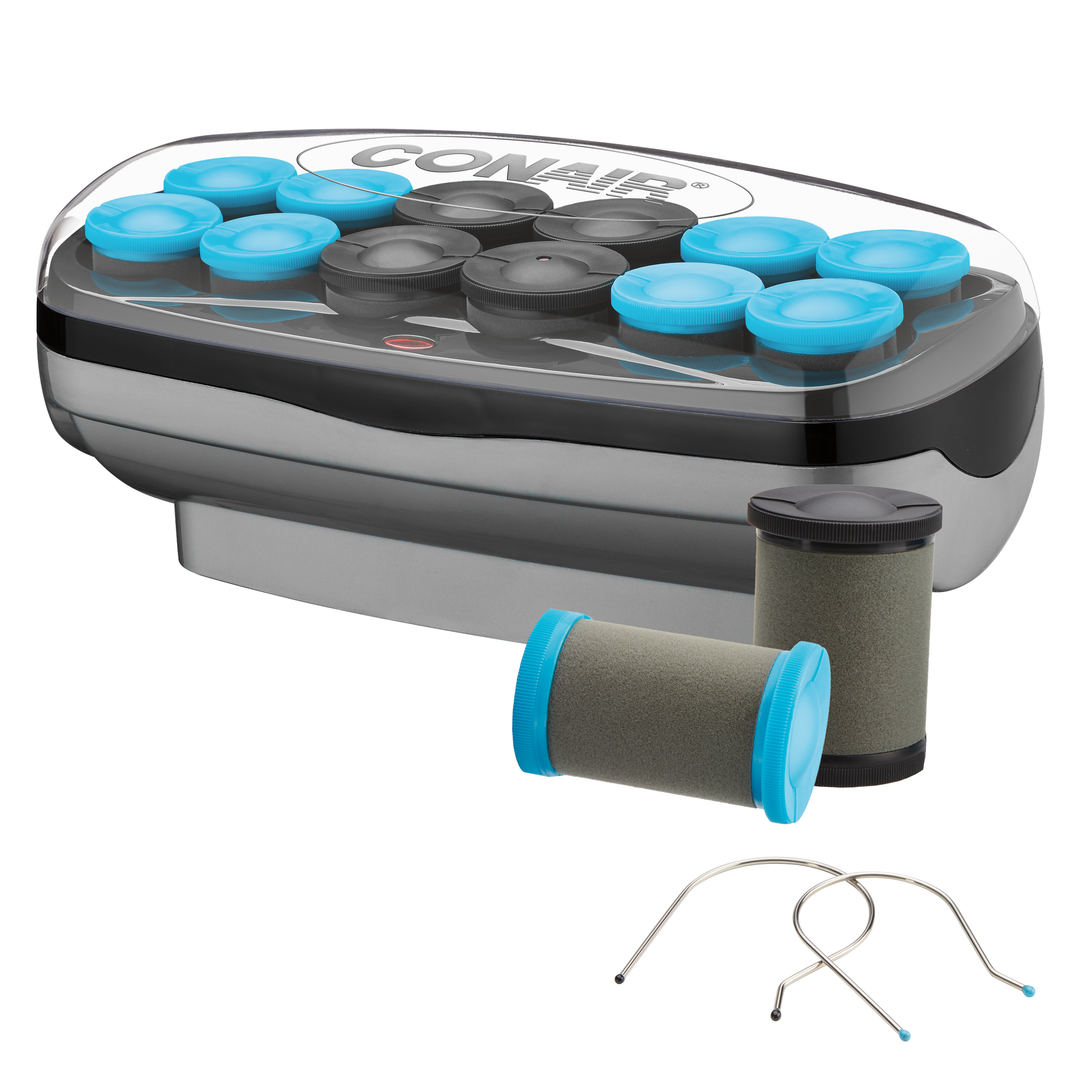Custom Curls &amp; Waves Jumbo and Extra-Large Ceramic Hot Rollers, Hair Setter for Salon-Style Curls, 12 Rollers