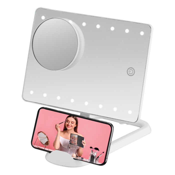 LED Hollywood Lighted Social Media Mirror